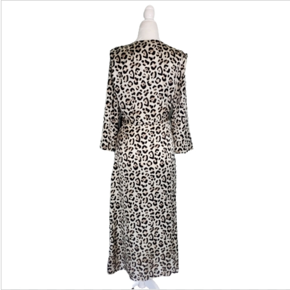 Zara Trf Collection Leopard Print Midi Wrap Dress - image 2